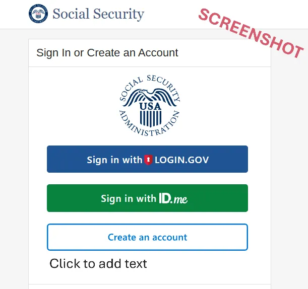 Social Security Website